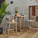 Delano Outdoor Bar Stool - Thick Grey Rope | Washed Brown