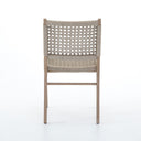 Delmar Outdoor Dining Chair - Ivory Rope | Washed Brown