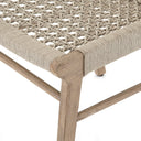 Delmar Outdoor Dining Chair - Ivory Rope | Washed Brown
