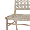 Delmar Outdoor Dining Chair - Ivory Rope | Washed Brown