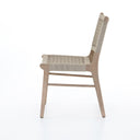 Delmar Outdoor Dining Chair - Ivory Rope | Washed Brown