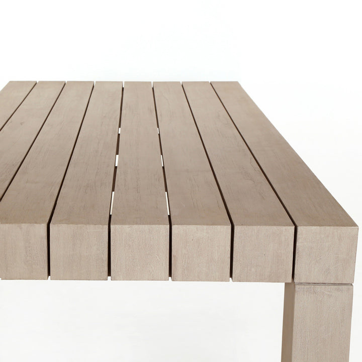 Menorca Outdoor Dining Table | Washed Brown