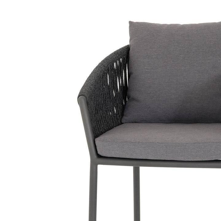 Porto Outdoor Bar Stool - Venao Charcoal