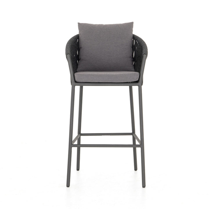 Porto Outdoor Bar Stool - Venao Charcoal
