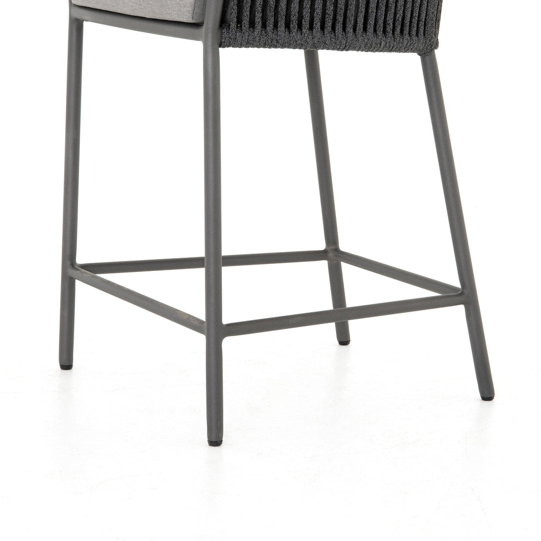 Porto Outdoor Counter Stool - Venao Charcoal