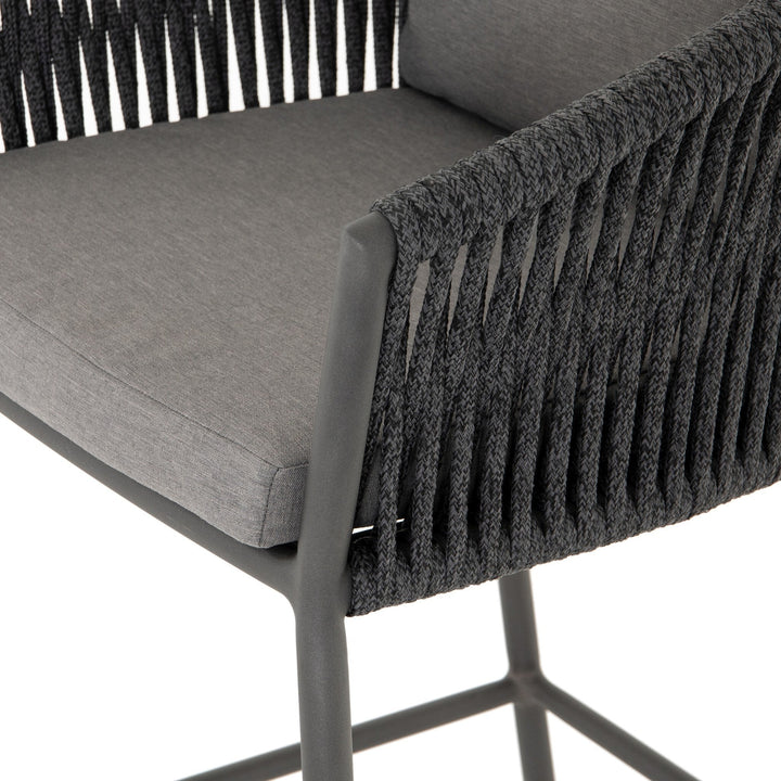 Porto Outdoor Counter Stool - Venao Charcoal