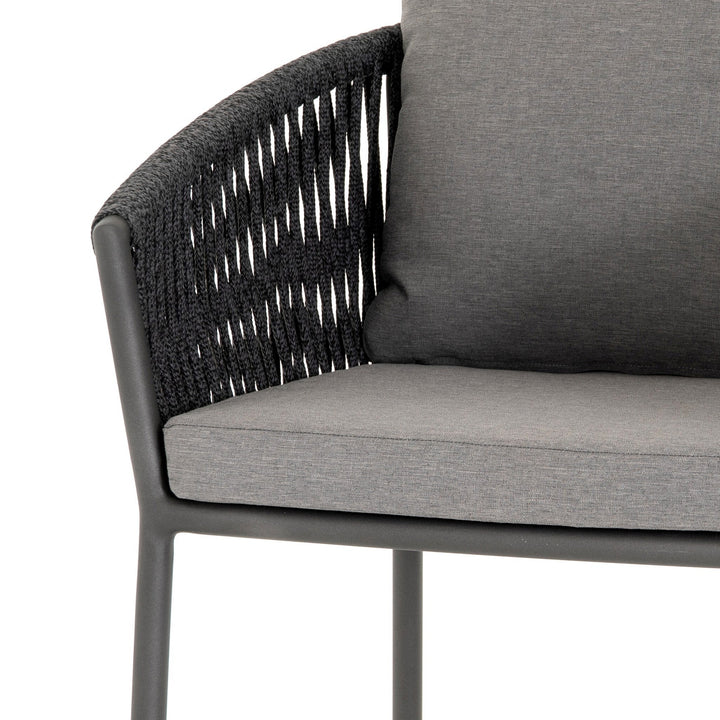 Porto Outdoor Counter Stool - Venao Charcoal