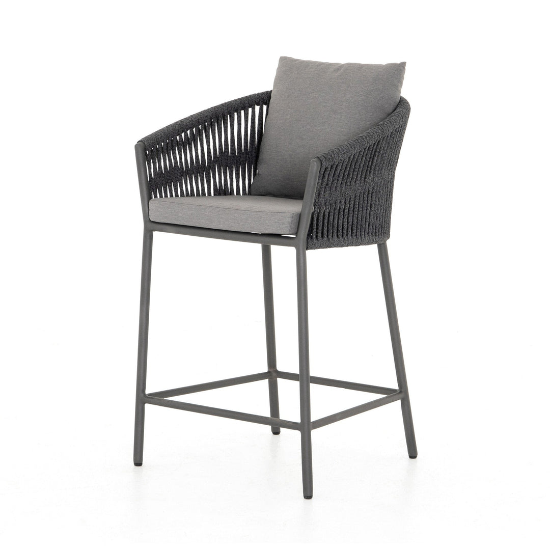 Porto Outdoor Counter Stool - Venao Charcoal