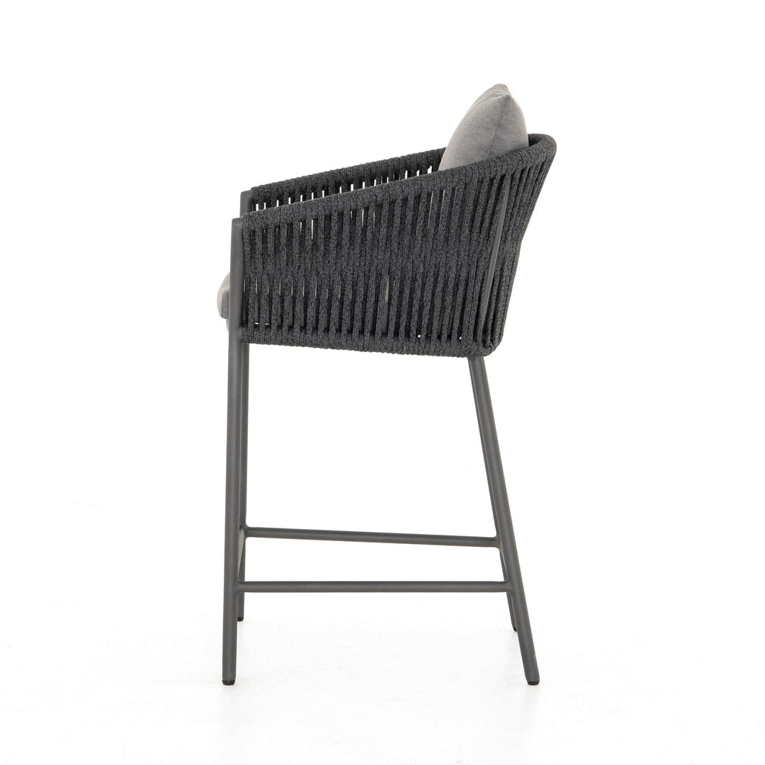 Porto Outdoor Counter Stool - Venao Charcoal