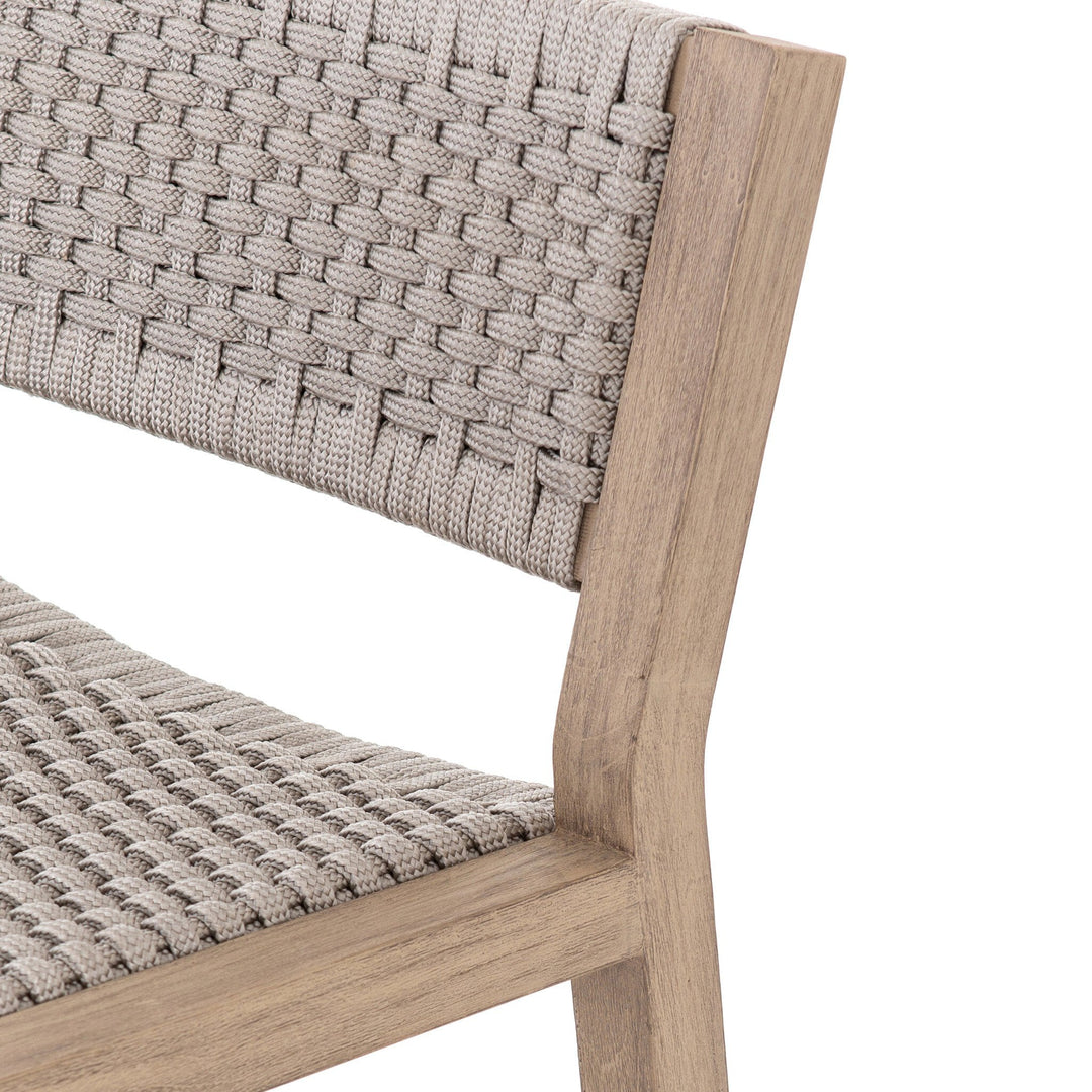 Delano Outdoor Counter Stool - Thick Grey Rope | Washed Brown