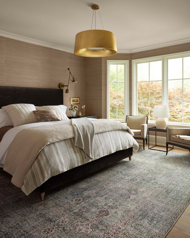 Chris Loves Julia x Loloi | Jules Collection | Emerald / Antique Ivory