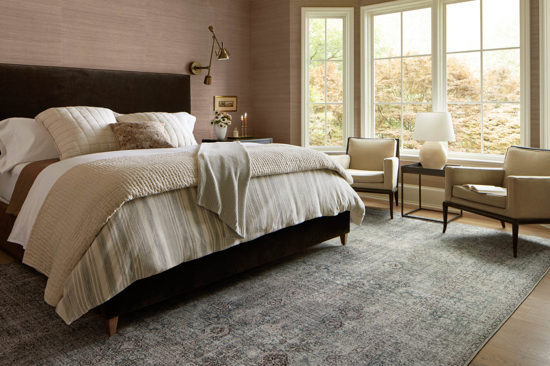 Chris Loves Julia x Loloi | Jules Collection | Emerald / Antique Ivory