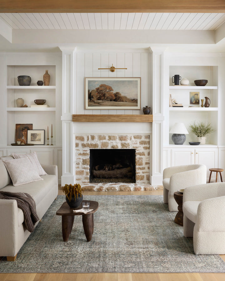 Chris Loves Julia x Loloi | Jules Collection | Emerald / Antique Ivory