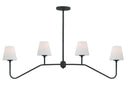 Keenan 48'' Black Forged Linear Chandelier