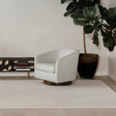 Oscy Swivel Chair Splashed White