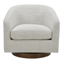 Oscy Swivel Chair Splashed White