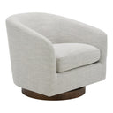 Oscy Swivel Chair Splashed White