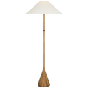 Zealous 62" Floor Lamp | Museum Brass | Linen Shade