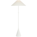 Zealous 62" Floor Lamp | Museum White | Linen Shade