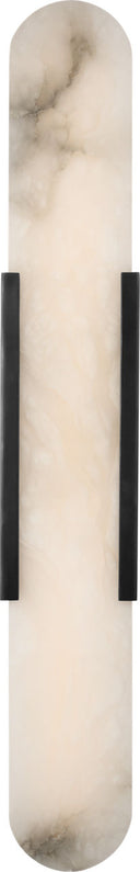 Melange 28" Elongated Sconce | Bronze | Alabaster