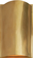 Avant Small Curve Sconce | Antique-Burnished Brass | Frosted Glass