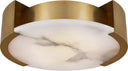 Melange Large Flush Mount | Antique-Burnished Brass | Alabaster