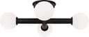 Nodes Semi-Flush Mount Midnight Black