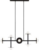 Nodes Large Linear Chandelier | Midnight Black