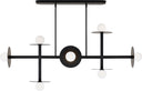 Nodes Large Linear Chandelier | Midnight Black