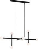 Nodes Large Linear Chandelier | Midnight Black