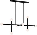 Nodes Large Linear Chandelier | Midnight Black