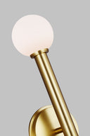 Nodes Double Sconce | Burnished Brass
