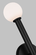 Nodes Double Sconce | Midnight Black