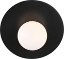 Nodes Large Angled Sconce | Midnight Black