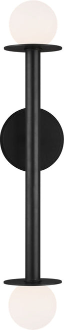Nodes Double Sconce | Midnight Black