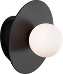 Nodes Large Angled Sconce | Midnight Black
