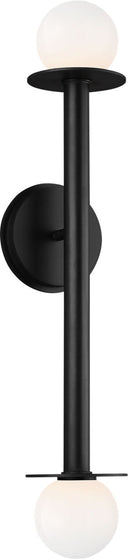 Nodes Double Sconce | Midnight Black