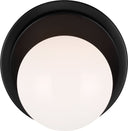 Nodes Large Angled Sconce | Midnight Black
