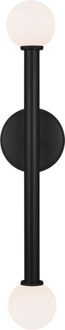 Nodes Double Sconce | Midnight Black