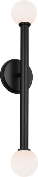 Nodes Double Sconce | Midnight Black
