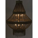 Domo Chandelier | Iron and Metal Beads with Brass Finish
