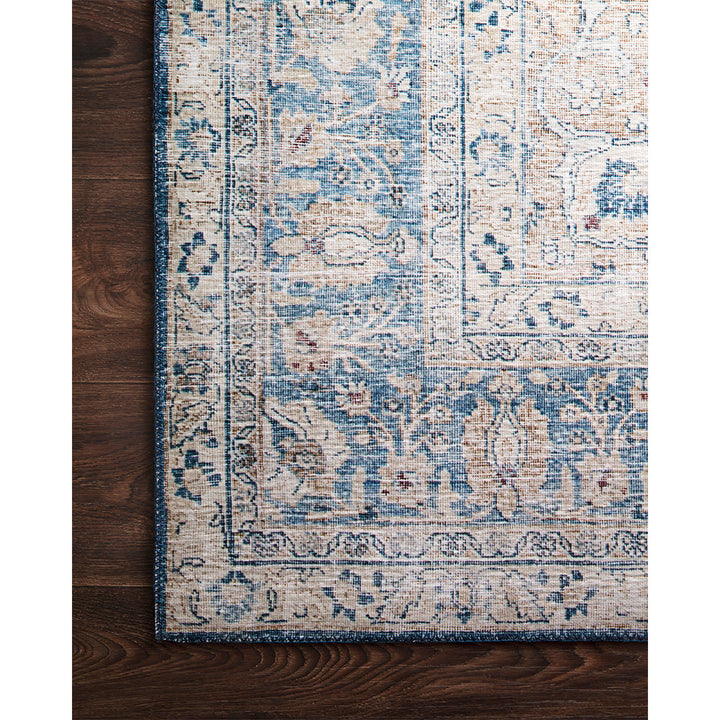 Layla Rug | 7'-6" x 9'-6" | Blue / Tangerine | AS IS