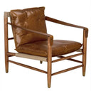 Luther Chair | Cuba Brown Leather W/Canvas