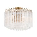 Lofton 18'' Aged Brass Semi Flush Mount