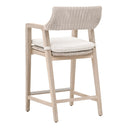 Lucia Outdoor Counter Stool | Gray Teak