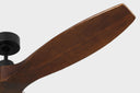 Collins Smart 60 Ceiling Fan | Midnight Black | Dark Walnut Blades