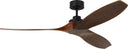 Collins Smart 60 Ceiling Fan | Midnight Black | Dark Walnut Blades