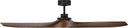 Collins Smart 60 Ceiling Fan | Midnight Black | Dark Walnut Blades