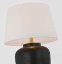 Nora Medium Table Lamp | Matte Black | Linen Shade