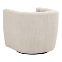 Marcel Swivel Club Chair | Performance Bisque French Linen